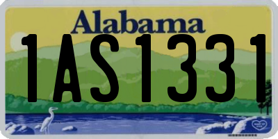AL license plate 1AS1331