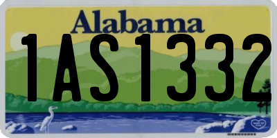 AL license plate 1AS1332