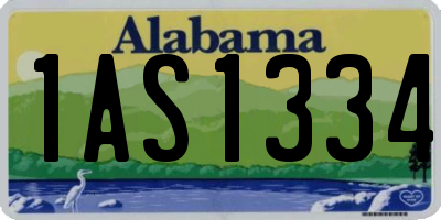 AL license plate 1AS1334