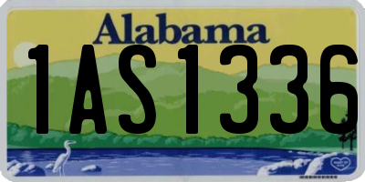 AL license plate 1AS1336