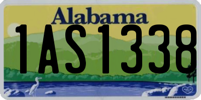 AL license plate 1AS1338