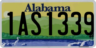 AL license plate 1AS1339