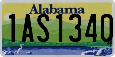 AL license plate 1AS1340