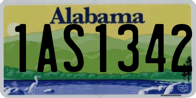 AL license plate 1AS1342