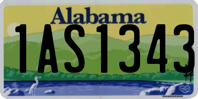AL license plate 1AS1343