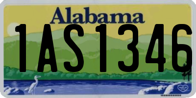 AL license plate 1AS1346