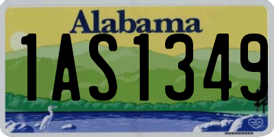AL license plate 1AS1349
