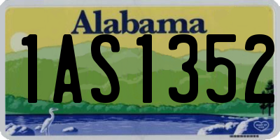 AL license plate 1AS1352
