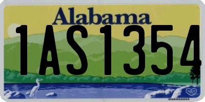 AL license plate 1AS1354