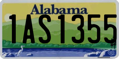 AL license plate 1AS1355