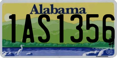AL license plate 1AS1356