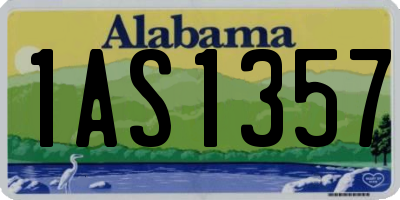 AL license plate 1AS1357
