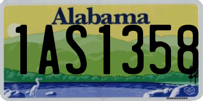 AL license plate 1AS1358