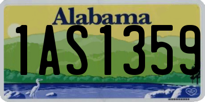 AL license plate 1AS1359