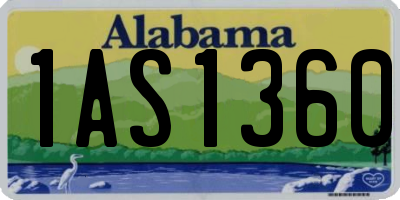 AL license plate 1AS1360