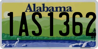 AL license plate 1AS1362