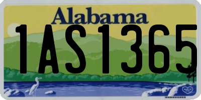 AL license plate 1AS1365
