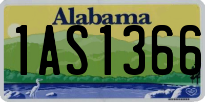 AL license plate 1AS1366