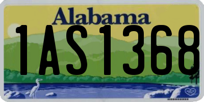 AL license plate 1AS1368