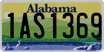 AL license plate 1AS1369