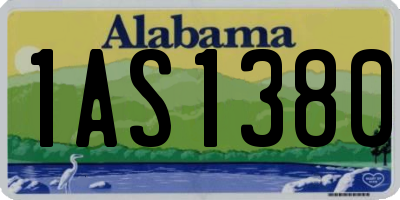 AL license plate 1AS1380