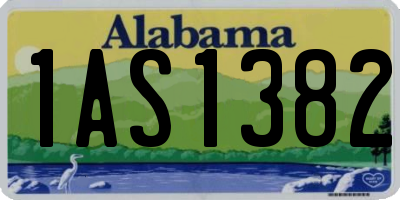 AL license plate 1AS1382
