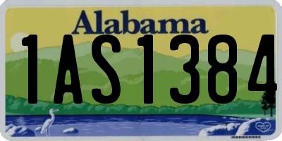 AL license plate 1AS1384