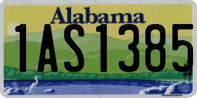 AL license plate 1AS1385