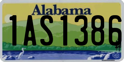 AL license plate 1AS1386