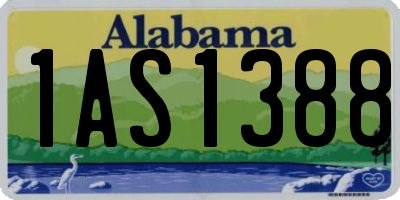 AL license plate 1AS1388