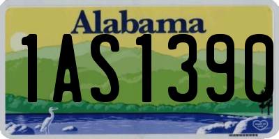 AL license plate 1AS1390