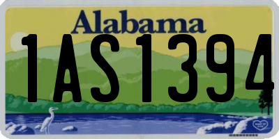 AL license plate 1AS1394