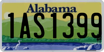 AL license plate 1AS1399