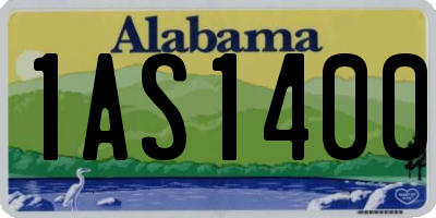 AL license plate 1AS1400