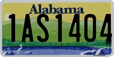 AL license plate 1AS1404