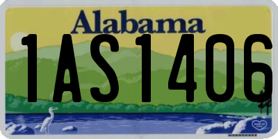 AL license plate 1AS1406