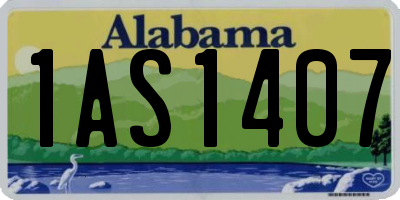AL license plate 1AS1407