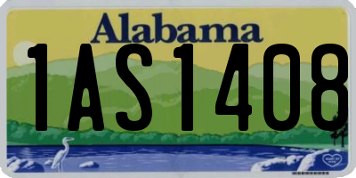 AL license plate 1AS1408