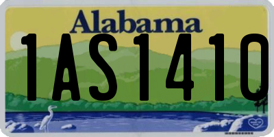 AL license plate 1AS1410