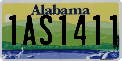 AL license plate 1AS1411