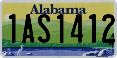 AL license plate 1AS1412