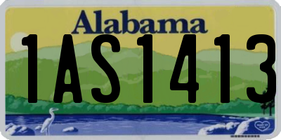 AL license plate 1AS1413