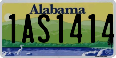 AL license plate 1AS1414