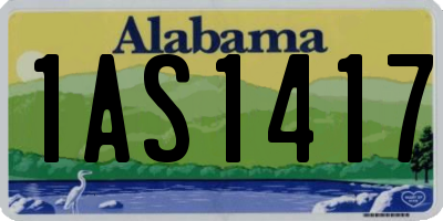 AL license plate 1AS1417