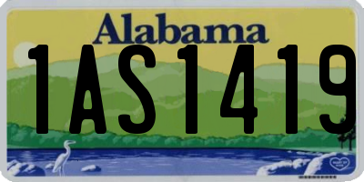 AL license plate 1AS1419