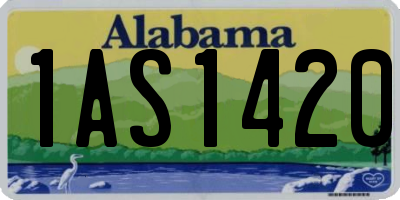 AL license plate 1AS1420