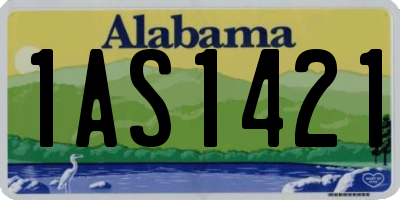 AL license plate 1AS1421