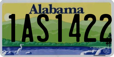 AL license plate 1AS1422
