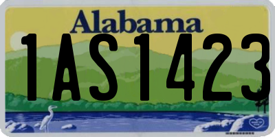 AL license plate 1AS1423