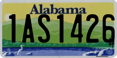 AL license plate 1AS1426